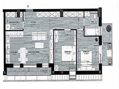 Apartament 3 camere, 2 bai, bloc nou, mobilat, Iulius Mall